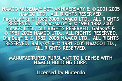 Namco Museum - 50th Anniversary (Europe) (En,Fr,De,Es,It) demo