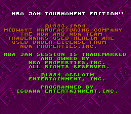 NBA Jam - Tournament Edition (Japan) (En) demo