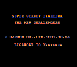 Super Street Fighter II (Europe) demo