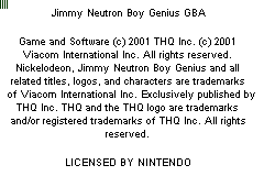 Jimmy Neutron Boy Genius (USA) demo