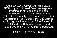 Altered Beast - Guardian of the Realms (USA) demo