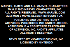 X2 - Wolverine's Revenge (USA, Europe) demo