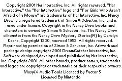 Nancy Drew - Message in a Haunted Mansion (USA) demo