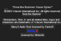 Dora the Explorer - Super Spies (USA) demo