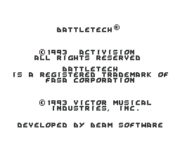 BattleTech (Japan) demo