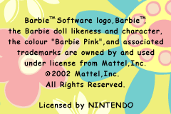 Barbie Groovy Games (Europe) (En,Fr,De,Es,It) demo