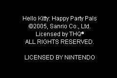 Hello Kitty - Happy Party Pals (Europe) (En,Fr,De,Es) demo