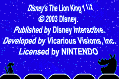 Lion King 1 1-2, The (USA) demo