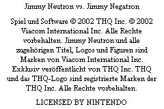 Jimmy Neutron vs. Jimmy Negatron (Germany) (Beta) demo