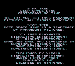 Star Trek - Deep Space Nine - Crossroads of Time (Europe) demo