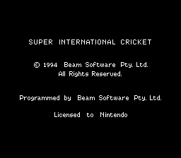 Super International Cricket (Europe) demo