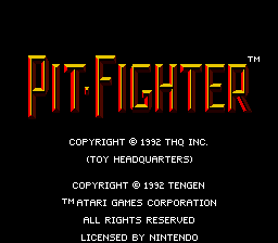 Pit-Fighter (Europe) demo