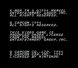 X-Men - Mutant Apocalypse (USA) demo