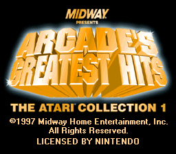 Arcade's Greatest Hits - The Atari Collection 1 (Europe) demo