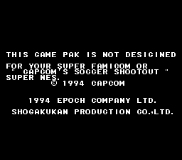 Capcom's Soccer Shootout (USA) (Beta) demo