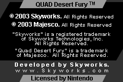 Quad Desert Fury (USA, Europe) demo