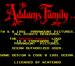 Addams Family, The (Europe) (En,Fr,De) demo