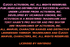SK8 - Tony Hawk's Pro Skater 2 (Japan) demo