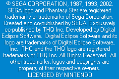 Phantasy Star Collection (USA) demo