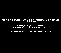 Manchester United Championship Soccer (Europe) demo