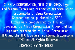 Virtua Tennis (USA) demo