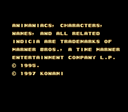 Animaniacs (Japan) demo