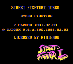 Street Fighter II Turbo (USA) demo