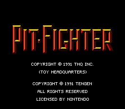 Pit-Fighter (USA) demo