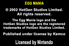 Egg Mania - Tsukande! Mawashite! Dossun Puzzle!! (Japan) demo