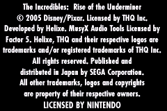 Mr. Incredible - Kyouteki Underminer Toujou (Japan) demo