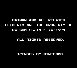 Adventures of Batman & Robin, The (Europe) demo