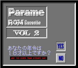 Parame ROM Cassette Vol. 2 (Japan) (Unl) demo