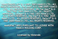 Namco Museum - 50th Anniversary (USA) demo