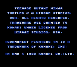 Teenage Mutant Ninja Turtles - Mutant Warriors (Japan) demo