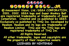 Super Monkey Ball Jr. (USA) demo