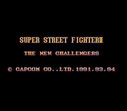 Super Street Fighter II - The New Challengers (Japan) demo