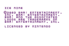 Ice Nine (USA, Europe) (En,Fr,De,Es,It) demo