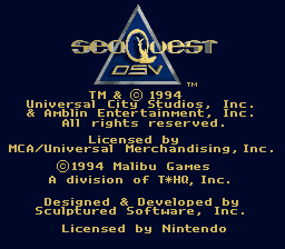 seaQuest DSV (Europe) demo