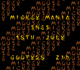 Mickey Mania - The Timeless Adventures of Mickey Mouse (USA) (Beta) (1994-07-18) demo