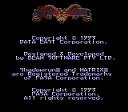 Shadowrun (Japan) (En,Ja) demo