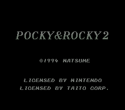 Pocky & Rocky 2 (USA) demo