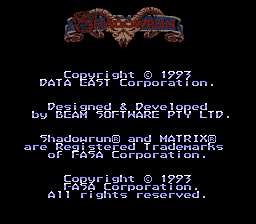 Shadowrun (Japan) (En,Ja) demo