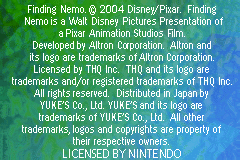 Finding Nemo - Aratanaru Bouken (Japan) demo