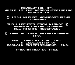 Revolution X (Japan) (En) demo
