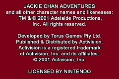 Jackie Chan Adventures - Legend of the Dark Hand (USA, Europe) demo