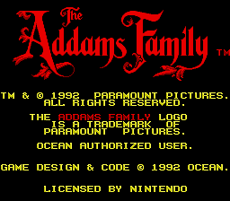 Addams Family, The (USA) (Arcade) demo