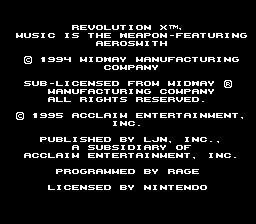 Revolution X (Europe) demo