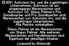 Shaun Palmer's Pro Snowboarder (Germany) demo
