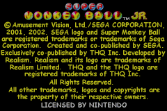 Super Monkey Ball Jr. (USA) demo