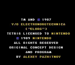 Tetris & Dr. Mario (Europe) demo